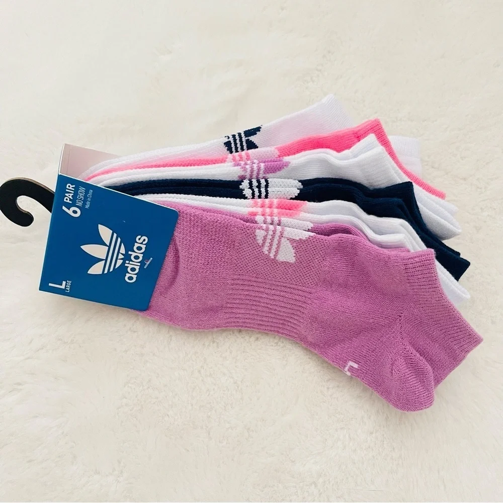 Adidas Vibrant Ankle No Show Socks 6 pairs